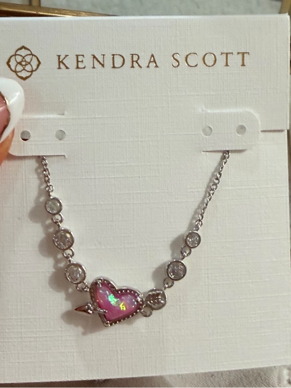 Ari Heart Arrow Silver Tennis Bracelet - NEW✨
